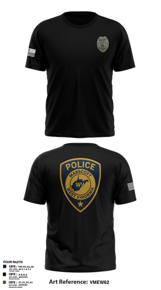 Old School Cotton Feel Shirt, Mabscott Police Department, Police, Teamtime, Team time, sublimation, custom sports apparel, team uniforms, spirit wear, spiritwear, sports uniforms, custom shirts, team store, custom team store, fundraiser sports, apparel fundraiser