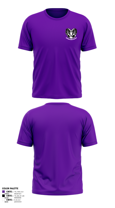 Deering Rams Soccer 79639687 Short Sleeve Performance Shirt - 3