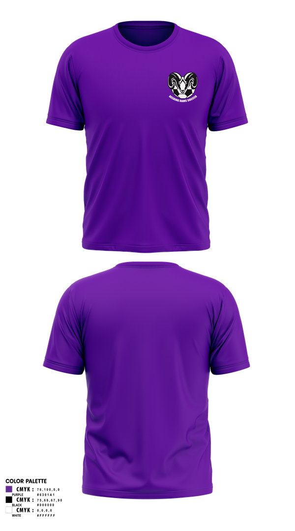 Short Sleeve Performance Shirt, Deering Rams Soccer, Men's Soccer, Teamtime, Team time, sublimation, custom sports apparel, team uniforms, spirit wear, spiritwear, sports uniforms, custom shirts, team store, custom team store, fundraiser sports, apparel fundraiser