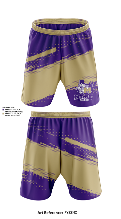 Mart High School Cheer 35729966 Athletic Shorts With Pockets - 1