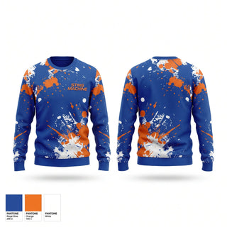 Crew Neck Sweatshirt, Sting Machine, Spirit Store, Teamtime, Team time, sublimation, custom sports apparel, team uniforms, spirit wear, spiritwear, sports uniforms, custom shirts, team store, custom team store, fundraiser sports, apparel fundraiser