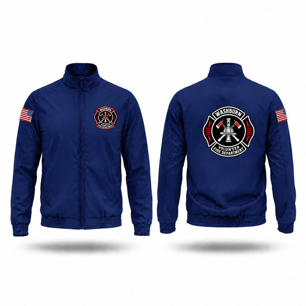 Windbreaker, Washburn Fire and Rescue, Fire Department, Teamtime, Team time, sublimation, custom sports apparel, team uniforms, spirit wear, spiritwear, sports uniforms, custom shirts, team store, custom team store, fundraiser sports, apparel fundraiser