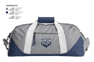 Duffle Bag, Silver State Elite, Baseball, Teamtime, Team time, sublimation, custom sports apparel, team uniforms, spirit wear, spiritwear, sports uniforms, custom shirts, team store, custom team store, fundraiser sports, apparel fundraiser
