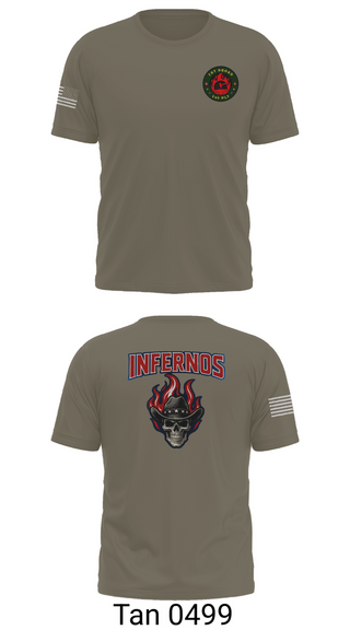 Short Sleeve Performance Shirt, 1st Squad Infernos, Army, Teamtime, Team time, sublimation, custom sports apparel, team uniforms, spirit wear, spiritwear, sports uniforms, custom shirts, team store, custom team store, fundraiser sports, apparel fundraiser