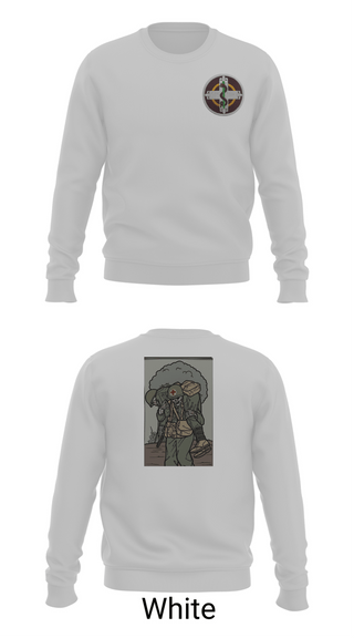 Crew Neck Sweatshirt, 336th Med Det, Army, Teamtime, Team time, sublimation, custom sports apparel, team uniforms, spirit wear, spiritwear, sports uniforms, custom shirts, team store, custom team store, fundraiser sports, apparel fundraiser