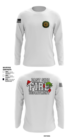 Long Sleeve Performance Shirt, East Side Fire Department (Belleville), Fire Department, Teamtime, Team time, sublimation, custom sports apparel, team uniforms, spirit wear, spiritwear, sports uniforms, custom shirts, team store, custom team store, fundraiser sports, apparel fundraiser