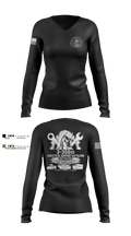 3-356 LSB (Wild Stallions) Women's Long Sleeve V-neck Shirt - 5