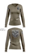 HSM-78 87869362 Women's Long Sleeve V-neck Shirt - 102