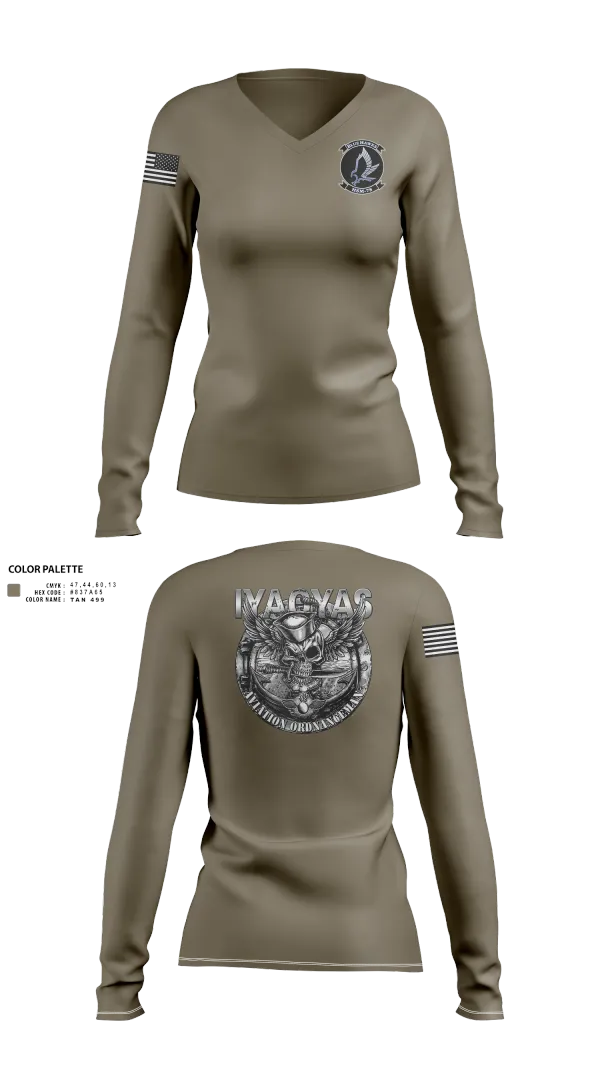 Womens Long Sleeve Vneck Shirt, HSM-78, , Teamtime, Team time, sublimation, custom sports apparel, team uniforms, spirit wear, spiritwear, sports uniforms, custom shirts, team store, custom team store, fundraiser sports, apparel fundraiser