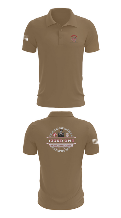 133rd Construction Management Team 6811495 Short Sleeve Performance Polo - 7