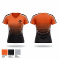 Westwood Panthers Track & Field 87849557 Women's Short Sleeve V-neck Shirt - 21