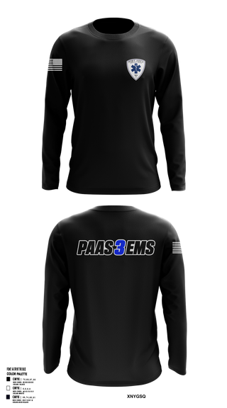 Long Sleeve Performance Shirt, PAAS, EMS/EMT, Teamtime, Team time, sublimation, custom sports apparel, team uniforms, spirit wear, spiritwear, sports uniforms, custom shirts, team store, custom team store, fundraiser sports, apparel fundraiser
