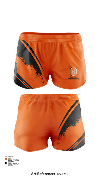 Womens Shorts, Ogden High School Cheer, Cheer, Teamtime, Team time, sublimation, custom sports apparel, team uniforms, spirit wear, spiritwear, sports uniforms, custom shirts, team store, custom team store, fundraiser sports, apparel fundraiser