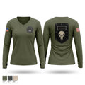 C Co, 701st Women's Long Sleeve V-neck Shirt - 1