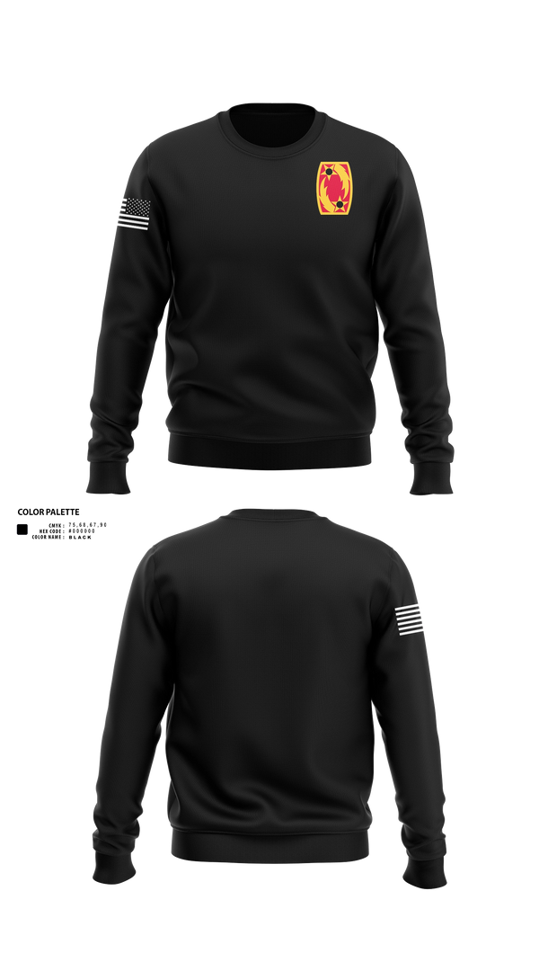 Crew Neck Sweatshirt, 69 Air Defense Artillery Brigade, Army, Teamtime, Team time, sublimation, custom sports apparel, team uniforms, spirit wear, spiritwear, sports uniforms, custom shirts, team store, custom team store, fundraiser sports, apparel fundraiser