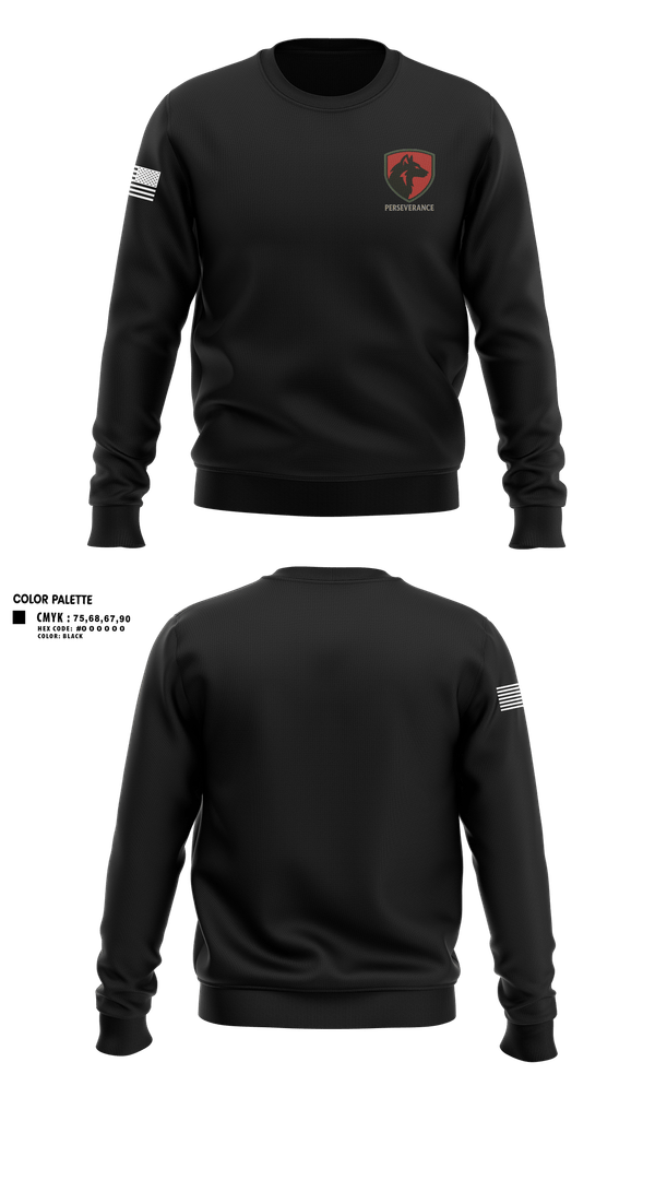Crew Neck Sweatshirt, Perseverance, Army, Teamtime, Team time, sublimation, custom sports apparel, team uniforms, spirit wear, spiritwear, sports uniforms, custom shirts, team store, custom team store, fundraiser sports, apparel fundraiser