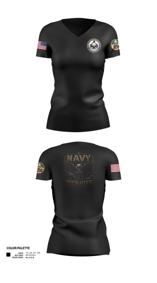 Womens Short Sleeve Vneck Shirt, NRS CLARKSVILLE, Navy, Teamtime, Team time, sublimation, custom sports apparel, team uniforms, spirit wear, spiritwear, sports uniforms, custom shirts, team store, custom team store, fundraiser sports, apparel fundraiser