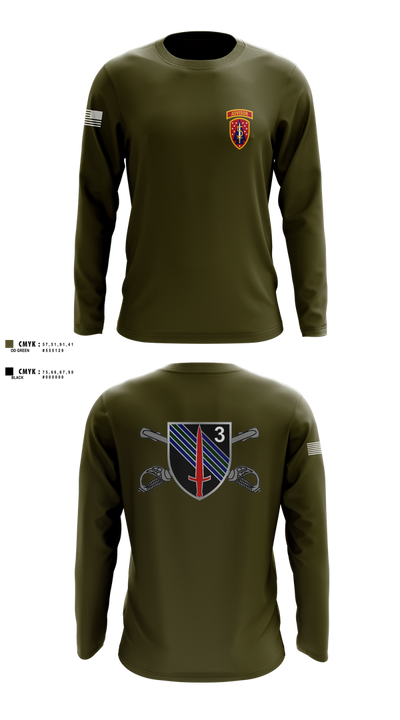 3rd SQDN, 5th SFAB Long Sleeve Performance Shirt 1