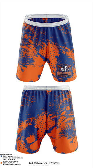 Athletic Shorts With Pockets, Lucy Addison MS Bulldogs, Baseball, Teamtime, Team time, sublimation, custom sports apparel, team uniforms, spirit wear, spiritwear, sports uniforms, custom shirts, team store, custom team store, fundraiser sports, apparel fundraiser