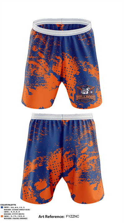 Lucy Addison MS Bulldogs 47754758 Athletic Shorts With Pockets - 1