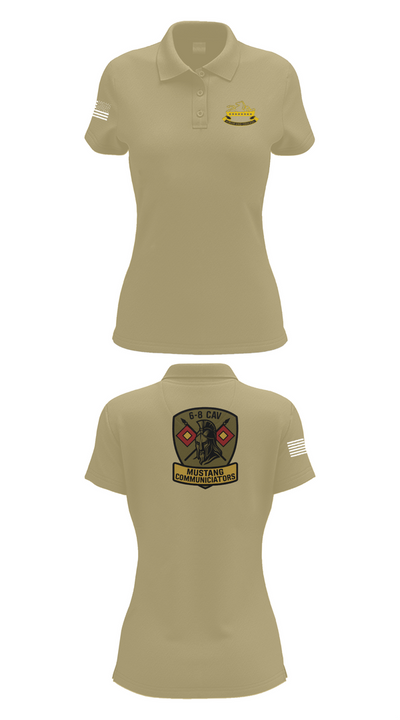 6-8 CAV 64955862 Women's Short Sleeve Performance Polo  - 95