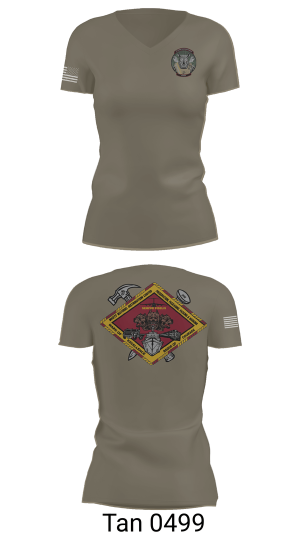 Womens Short Sleeve Vneck Shirt, 1st CRR, Marines, Teamtime, Team time, sublimation, custom sports apparel, team uniforms, spirit wear, spiritwear, sports uniforms, custom shirts, team store, custom team store, fundraiser sports, apparel fundraiser