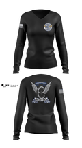 Windsor PD Traffic Unit 15441885 Women's Long Sleeve V-neck Shirt - 1