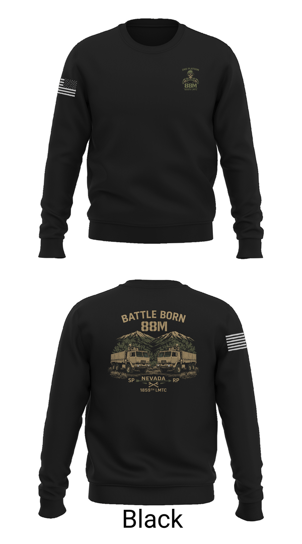 Crew Neck Sweatshirt, 1859th LMTC, National Guard, Teamtime, Team time, sublimation, custom sports apparel, team uniforms, spirit wear, spiritwear, sports uniforms, custom shirts, team store, custom team store, fundraiser sports, apparel fundraiser