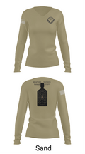 WEAPONS DIVISION 86897128 Women's Long Sleeve V-neck Shirt - 92