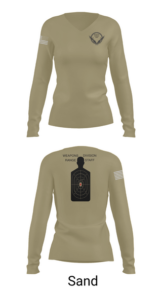 Womens Long Sleeve Vneck Shirt, WEAPONS DIVISION, , Teamtime, Team time, sublimation, custom sports apparel, team uniforms, spirit wear, spiritwear, sports uniforms, custom shirts, team store, custom team store, fundraiser sports, apparel fundraiser