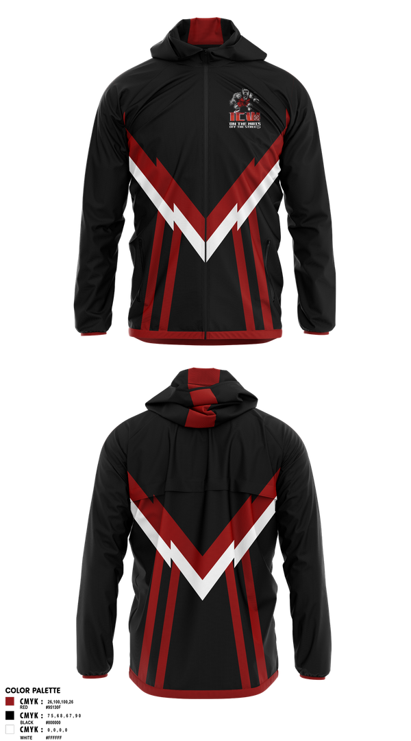Windbreaker, Inner City Wrestling, Wrestling, Teamtime, Team time, sublimation, custom sports apparel, team uniforms, spirit wear, spiritwear, sports uniforms, custom shirts, team store, custom team store, fundraiser sports, apparel fundraiser