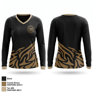 Womens Long Sleeve Vneck Shirt, South Carolina Private Protective Services, , Teamtime, Team time, sublimation, custom sports apparel, team uniforms, spirit wear, spiritwear, sports uniforms, custom shirts, team store, custom team store, fundraiser sports, apparel fundraiser