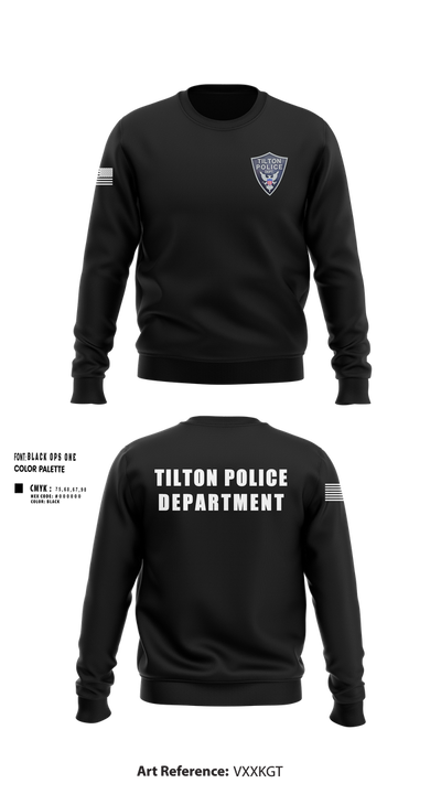 Tilton Police Department 94769957 Crew Neck Sweatshirt - 3