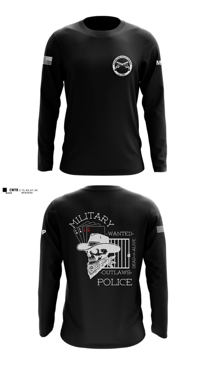 3RD PLATOON OUTLAWS Long Sleeve Performance Shirt 1