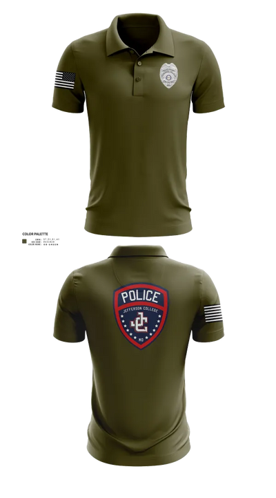Jefferson College Police Department 39962708 Short Sleeve Performance Polo - 23