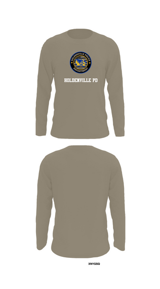 Long Sleeve Performance Shirt, Holdenville PD, Police, Teamtime, Team time, sublimation, custom sports apparel, team uniforms, spirit wear, spiritwear, sports uniforms, custom shirts, team store, custom team store, fundraiser sports, apparel fundraiser