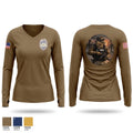 NSF Security 6733216 Women's Long Sleeve V-neck Shirt - 1