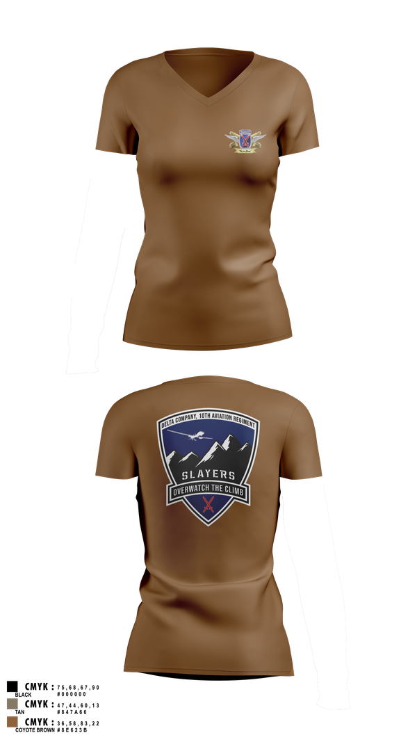 Womens Short Sleeve Vneck Shirt, 2-10 AHB Knighthawks, Army, Teamtime, Team time, sublimation, custom sports apparel, team uniforms, spirit wear, spiritwear, sports uniforms, custom shirts, team store, custom team store, fundraiser sports, apparel fundraiser