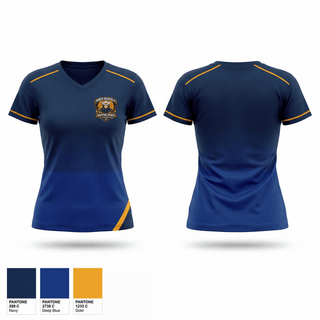 Womens Short Sleeve Vneck Shirt, North Ridgeville Shooting Sports, Spirit Store, Teamtime, Team time, sublimation, custom sports apparel, team uniforms, spirit wear, spiritwear, sports uniforms, custom shirts, team store, custom team store, fundraiser sports, apparel fundraiser