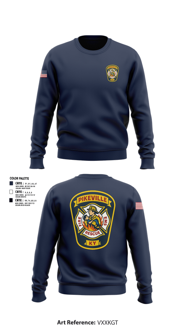 Crew Neck Sweatshirt, PFD, Fire Department, Teamtime, Team time, sublimation, custom sports apparel, team uniforms, spirit wear, spiritwear, sports uniforms, custom shirts, team store, custom team store, fundraiser sports, apparel fundraiser