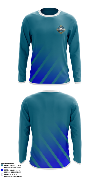 Long Sleeve Performance Shirt, Voyagers Futsal Club, Men's Soccer, Teamtime, Team time, sublimation, custom sports apparel, team uniforms, spirit wear, spiritwear, sports uniforms, custom shirts, team store, custom team store, fundraiser sports, apparel fundraiser