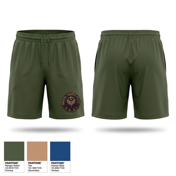 Athletic Shorts With Pockets, Bristol Virginia SWAT, Police, Teamtime, Team time, sublimation, custom sports apparel, team uniforms, spirit wear, spiritwear, sports uniforms, custom shirts, team store, custom team store, fundraiser sports, apparel fundraiser