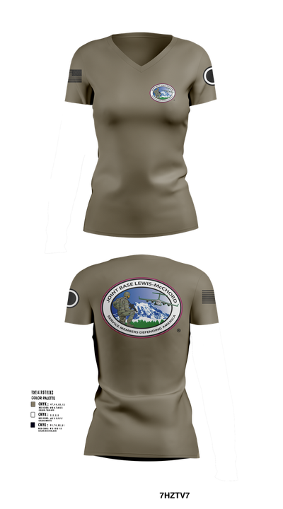 HHC, GARRISON 14958760 Women's Short Sleeve V-neck Shirt - 51