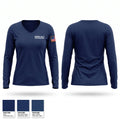 Munroe falls fire department Women's Long Sleeve V-neck Shirt - 1