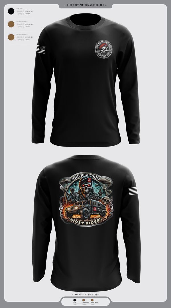 Long Sleeve Performance Shirt, Ghost Riders, , Teamtime, Team time, sublimation, custom sports apparel, team uniforms, spirit wear, spiritwear, sports uniforms, custom shirts, team store, custom team store, fundraiser sports, apparel fundraiser