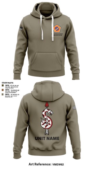 Hoodie, 98th Expeditionary Signal Battalion, Army, Teamtime, Team time, sublimation, custom sports apparel, team uniforms, spirit wear, spiritwear, sports uniforms, custom shirts, team store, custom team store, fundraiser sports, apparel fundraiser