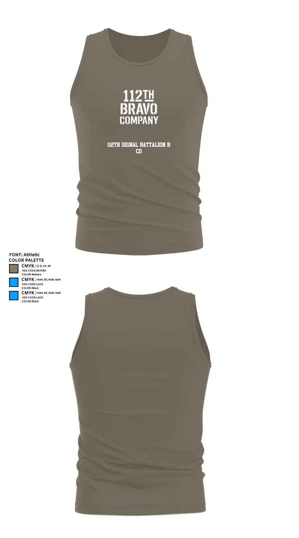 Tank Top, 112th Signal Battalion B CO, , Teamtime, Team time, sublimation, custom sports apparel, team uniforms, spirit wear, spiritwear, sports uniforms, custom shirts, team store, custom team store, fundraiser sports, apparel fundraiser