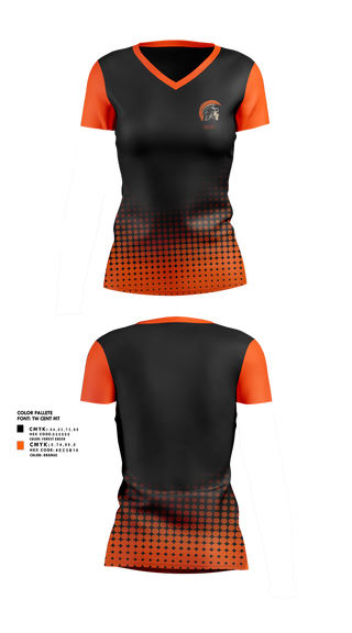 Womens Short Sleeve Vneck Shirt, Beloit Senior High School, Spirit Store, Teamtime, Team time, sublimation, custom sports apparel, team uniforms, spirit wear, spiritwear, sports uniforms, custom shirts, team store, custom team store, fundraiser sports, apparel fundraiser