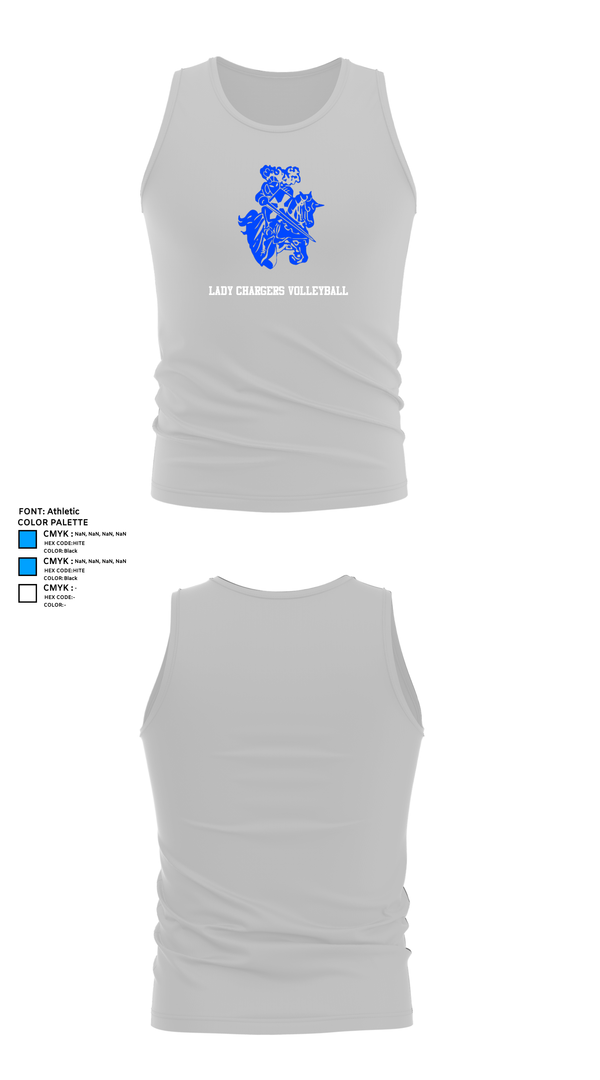 Tank Top, Lady Chargers Volleyball, Women's Volleyball, Teamtime, Team time, sublimation, custom sports apparel, team uniforms, spirit wear, spiritwear, sports uniforms, custom shirts, team store, custom team store, fundraiser sports, apparel fundraiser
