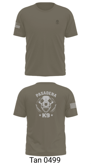 Short Sleeve Performance Shirt, Pasadena K9, Police, Teamtime, Team time, sublimation, custom sports apparel, team uniforms, spirit wear, spiritwear, sports uniforms, custom shirts, team store, custom team store, fundraiser sports, apparel fundraiser